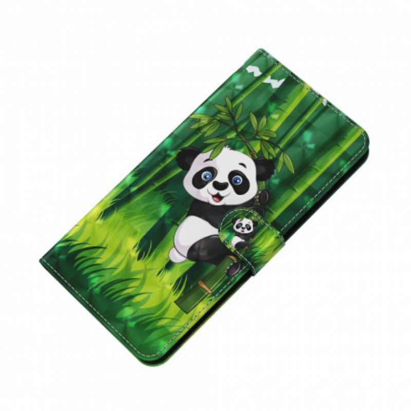 Fodral Xiaomi Redmi Note 9 Pro 5G Light Spot Panda Och Bambu