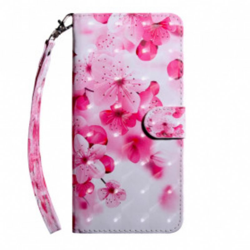 Fodral Xiaomi Redmi Note 9 Pro 5G Rosa Blommor