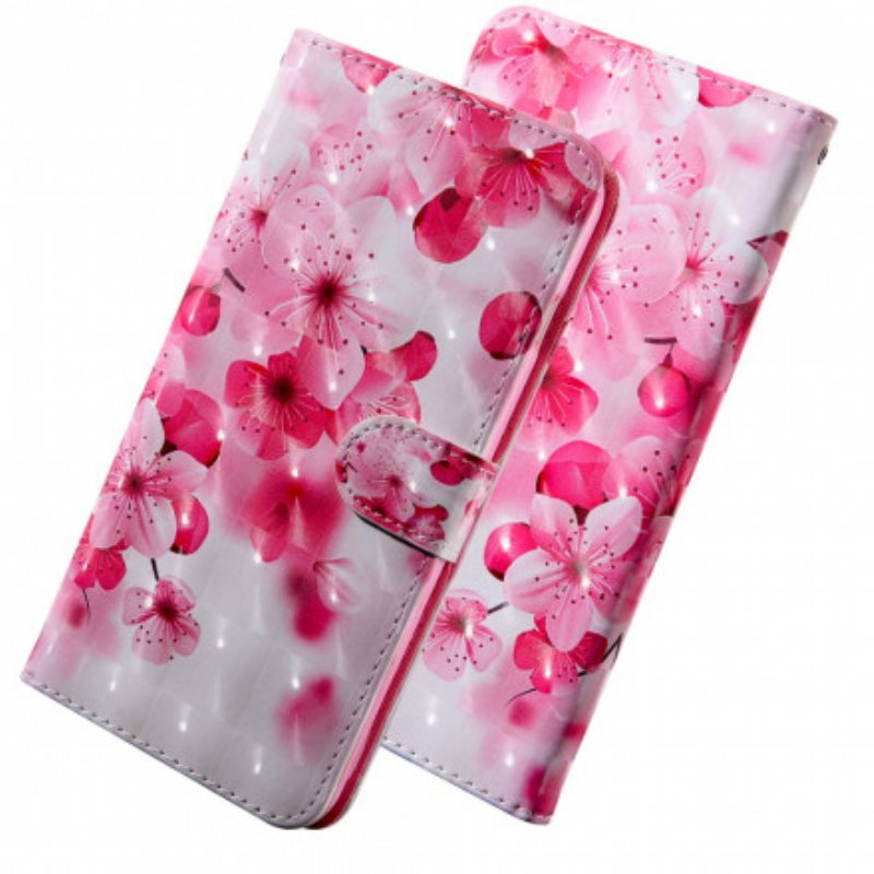 Fodral Xiaomi Redmi Note 9 Pro 5G Rosa Blommor