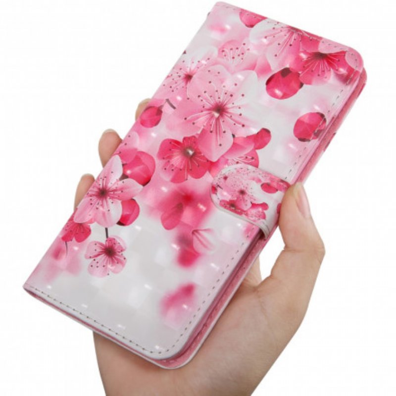 Fodral Xiaomi Redmi Note 9 Pro 5G Rosa Blommor