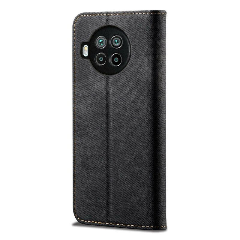 Folio-fodral Xiaomi Redmi Note 9 Pro 5G Läderfodral Denim Tyg