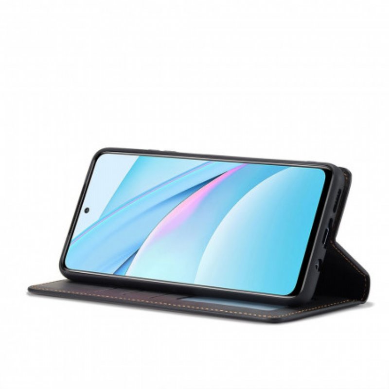 Folio-fodral Xiaomi Redmi Note 9 Pro 5G Läderfodral Forwenw Lädereffekt