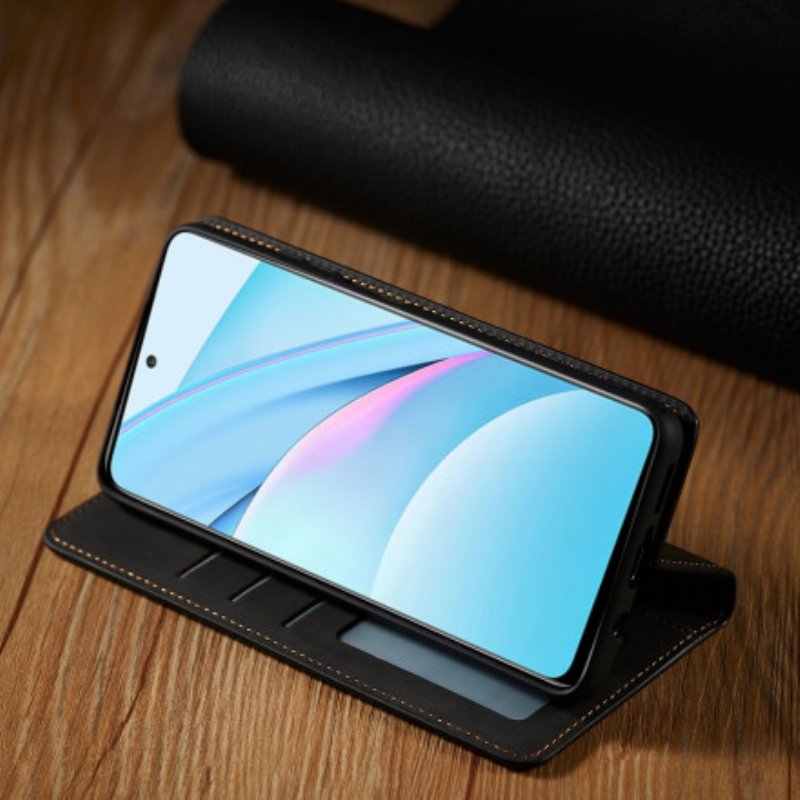 Folio-fodral Xiaomi Redmi Note 9 Pro 5G Läderfodral Forwenw Lädereffekt