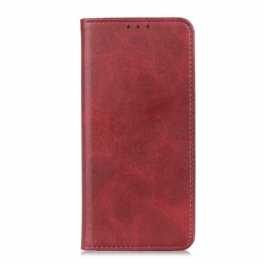 Folio-fodral Xiaomi Redmi Note 9 Pro 5G Läderfodral Split Läder