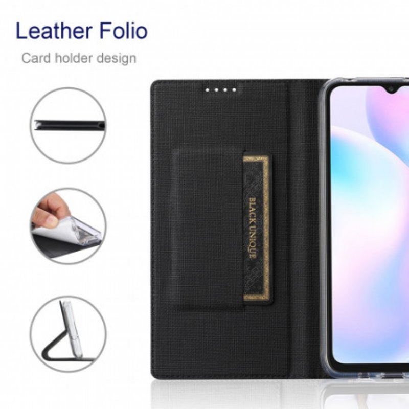 Folio-fodral Xiaomi Redmi Note 9 Pro 5G Läderfodral Texturerad Vili Dmk