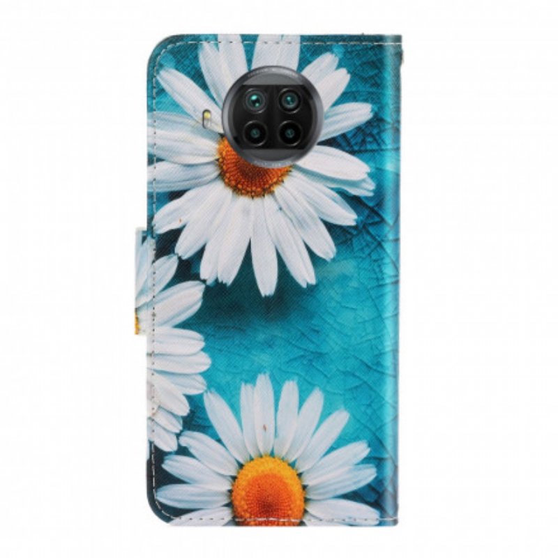 Folio-fodral Xiaomi Redmi Note 9 Pro 5G Med Kedjar Thong Daisies