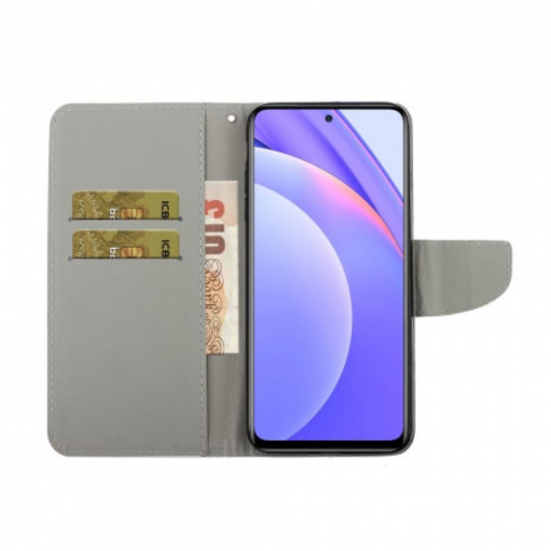 Folio-fodral Xiaomi Redmi Note 9 Pro 5G Med Kedjar Thong Daisies