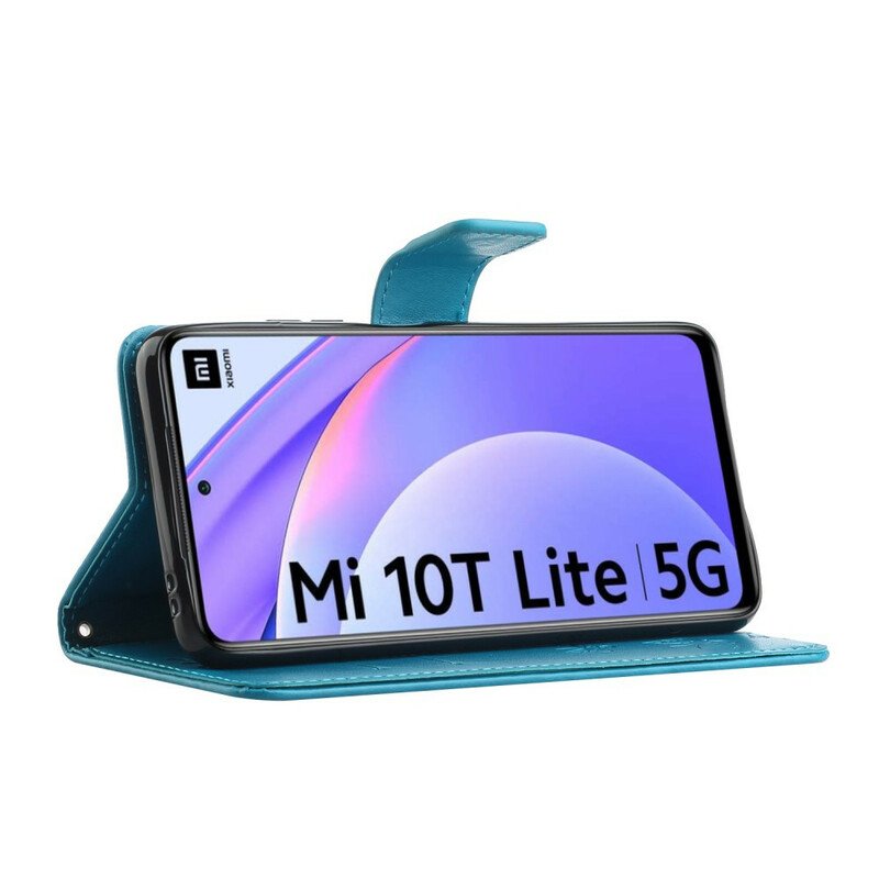 Läderfodral Xiaomi Redmi Note 9 Pro 5G Asiatiska Fjärilar