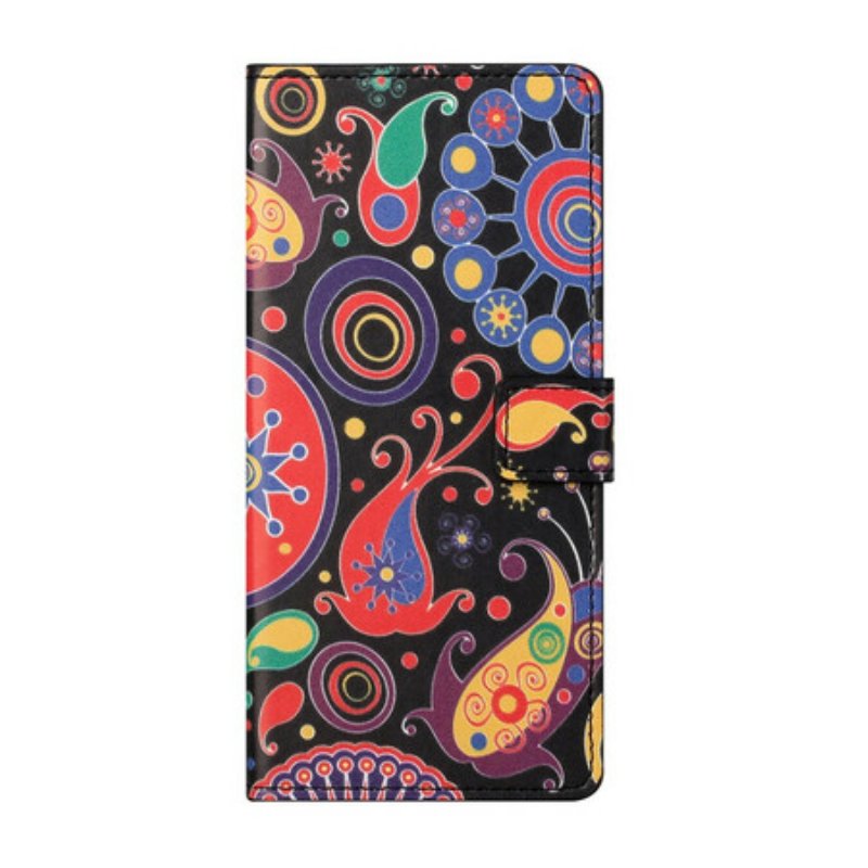 Läderfodral Xiaomi Redmi Note 9 Pro 5G Galaxy Design