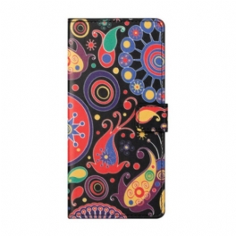 Läderfodral Xiaomi Redmi Note 9 Pro 5G Galaxy Design