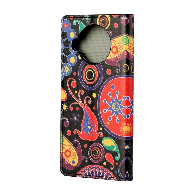 Läderfodral Xiaomi Redmi Note 9 Pro 5G Galaxy Design