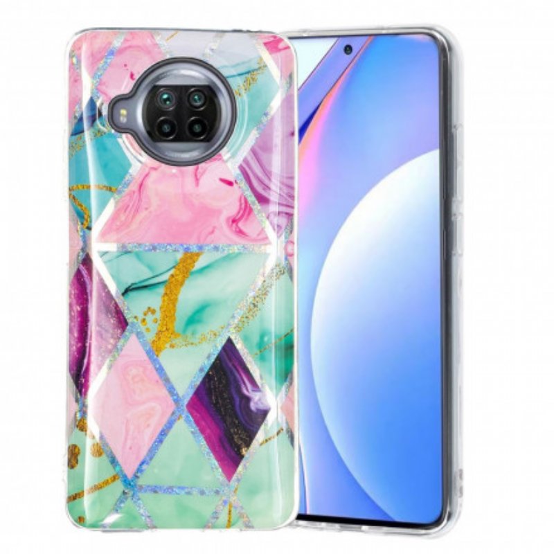 Mobilskal Xiaomi Redmi Note 9 Pro 5G Glitter Design Marmor