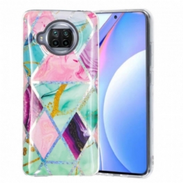 Mobilskal Xiaomi Redmi Note 9 Pro 5G Glitter Design Marmor