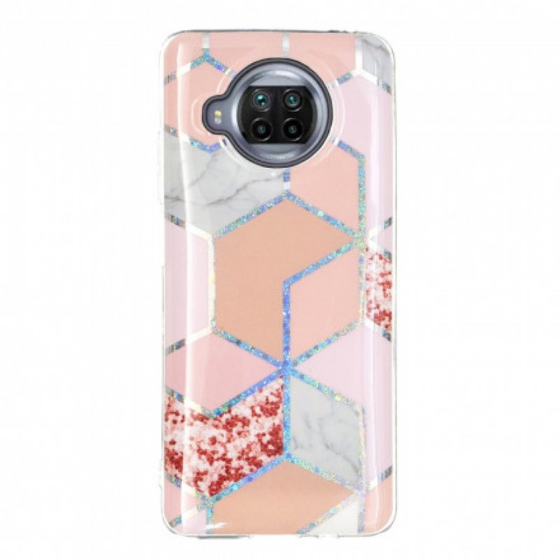 Mobilskal Xiaomi Redmi Note 9 Pro 5G Glitter Design Marmor