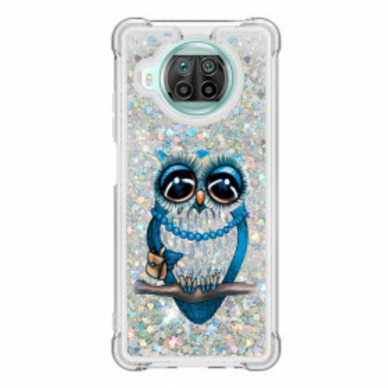 Mobilskal Xiaomi Redmi Note 9 Pro 5G Miss Owl Paljetter