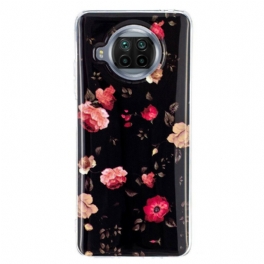 Mobilskal Xiaomi Redmi Note 9 Pro 5G Neonblommor