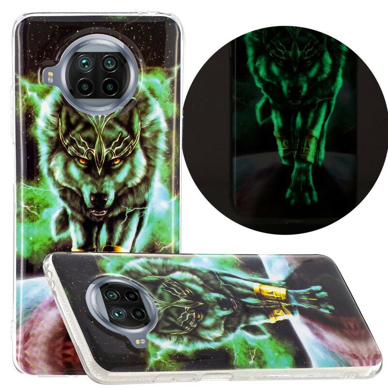 Skal Xiaomi Redmi Note 9 Pro 5G Fluorescerande Wolf Series