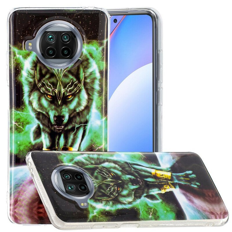 Skal Xiaomi Redmi Note 9 Pro 5G Fluorescerande Wolf Series