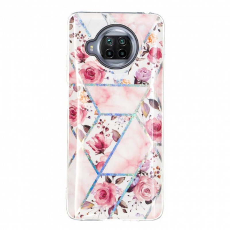 Skal Xiaomi Redmi Note 9 Pro 5G Marmorerade Blommor