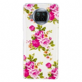 Skal Xiaomi Redmi Note 9 Pro 5G Neon Liberty Blommor