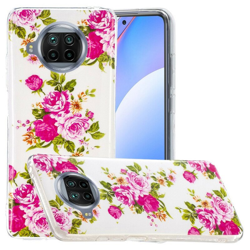 Skal Xiaomi Redmi Note 9 Pro 5G Neon Liberty Blommor