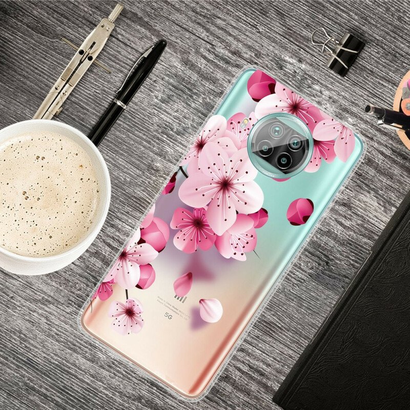 Skal Xiaomi Redmi Note 9 Pro 5G Små Rosa Blommor