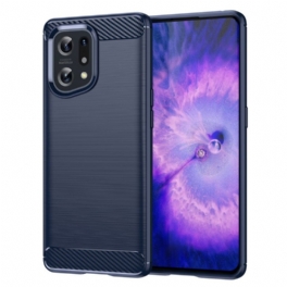 Mobilskal Oppo Find X5 Borstad Kolfiber