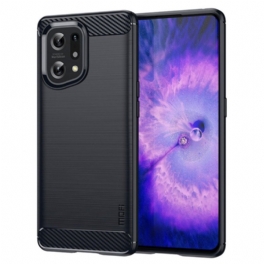 Mobilskal Oppo Find X5 Mofi Borstad Kolfiber