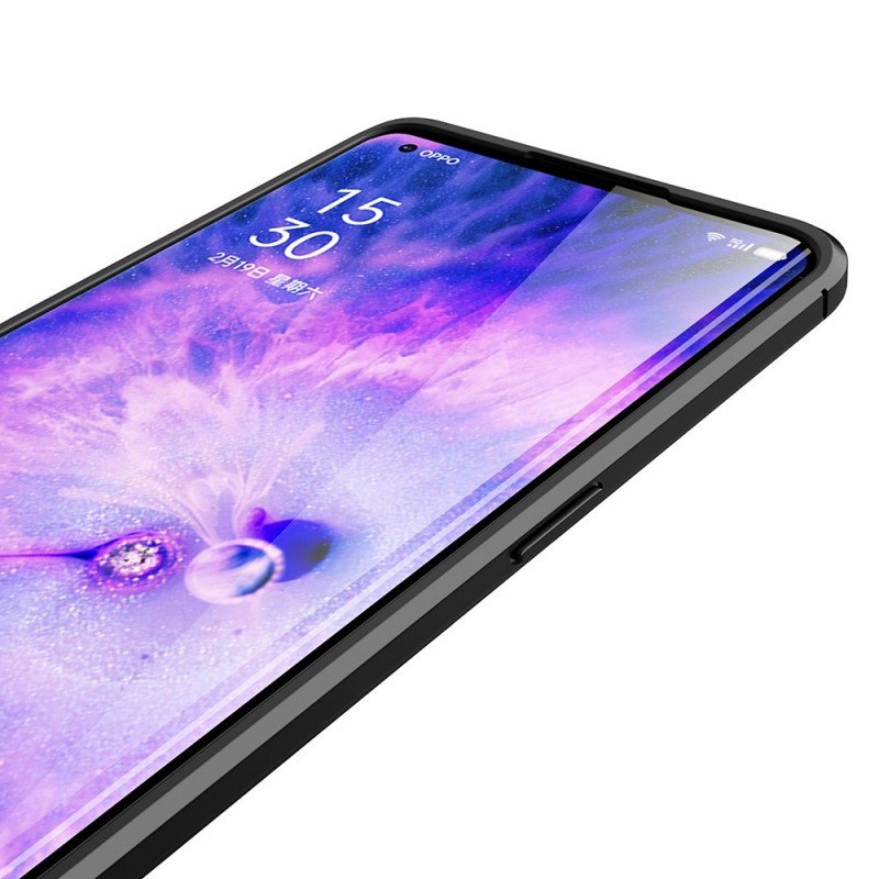 Skal Oppo Find X5 Lädereffekt Litchi Dubbel Linje