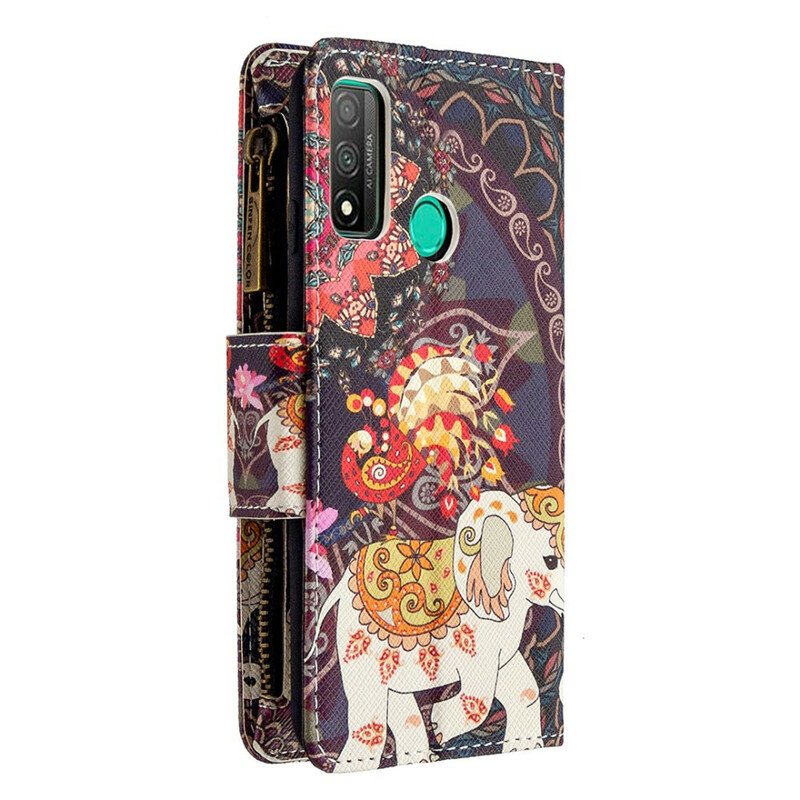 Fodral Huawei P Smart 2020 Elephant Zip-ficka