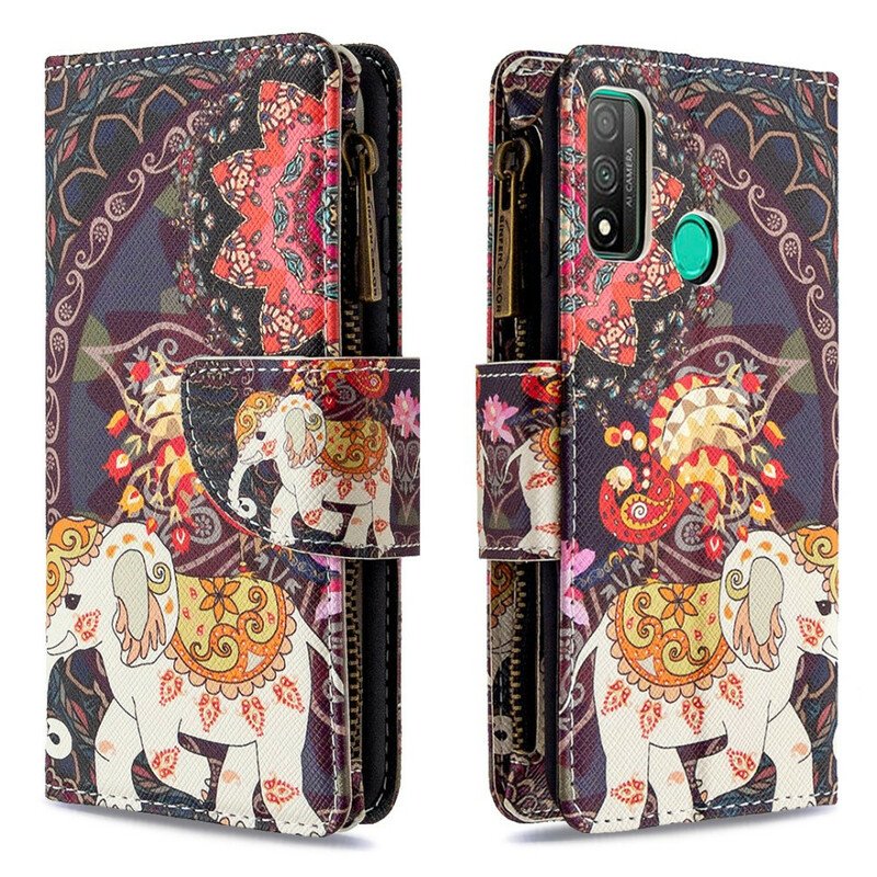 Fodral Huawei P Smart 2020 Elephant Zip-ficka