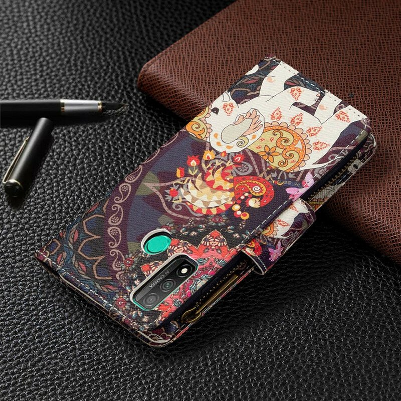 Fodral Huawei P Smart 2020 Elephant Zip-ficka