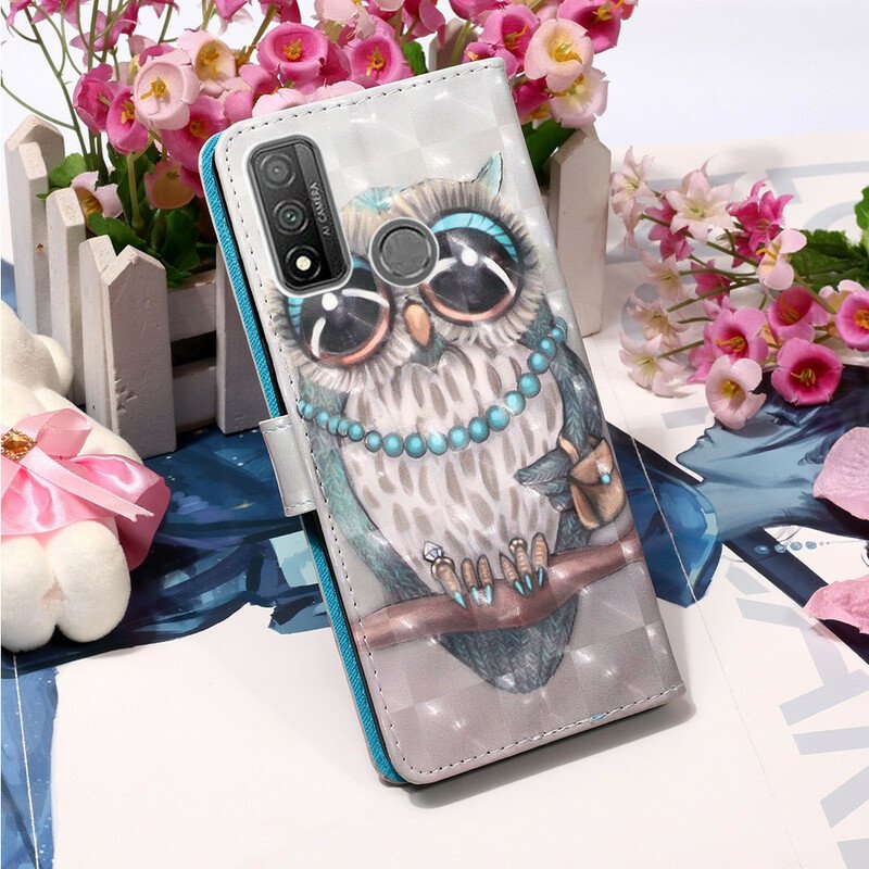 Fodral Huawei P Smart 2020 Med Kedjar Miss Owl Med Rem