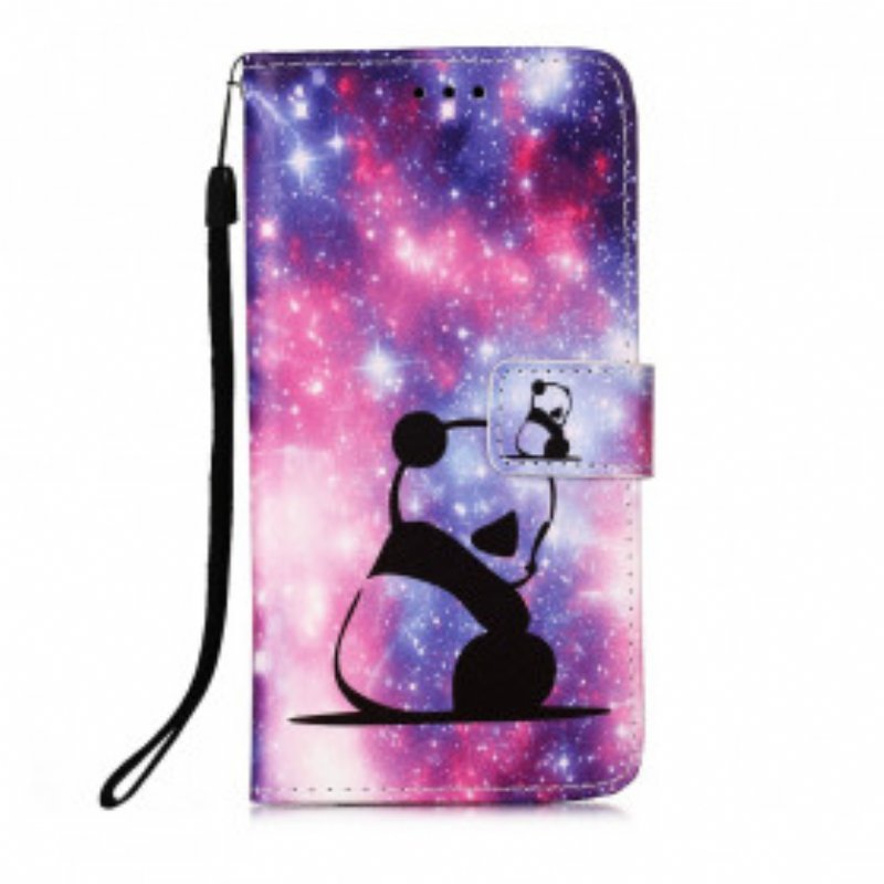 Folio-fodral Huawei P Smart 2020 Med Kedjar Lanyard Panda Musings