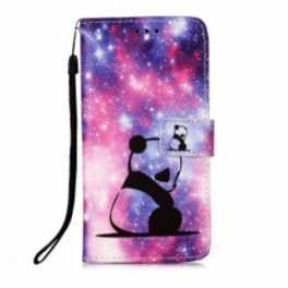 Folio-fodral Huawei P Smart 2020 Med Kedjar Lanyard Panda Musings