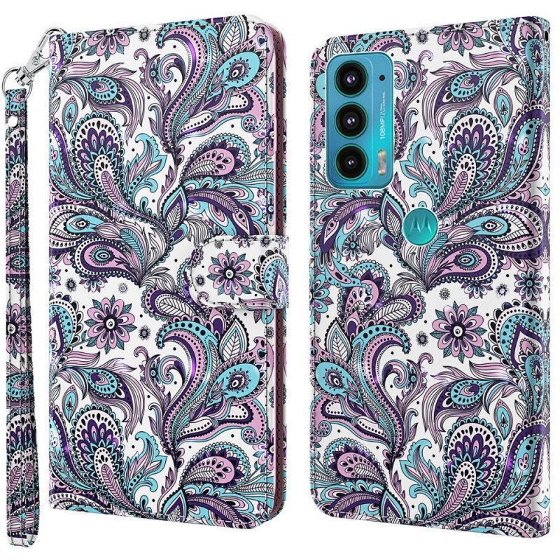 Fodral Moto E40 / E30 / E20 Paisley