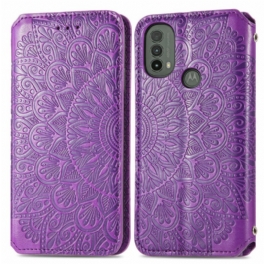 Folio-fodral Moto E40 / E30 / E20 Läderfodral Mandala