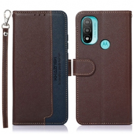 Folio-fodral Moto E40 / E30 / E20 Lychee Style Rfid Khazneh