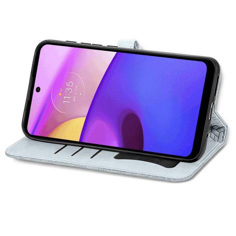 Folio-fodral Moto E40 / E30 / E20 Stamblad