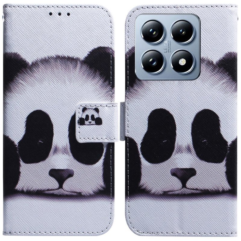 Läderskal Fodral Xiaomi 14t Panda