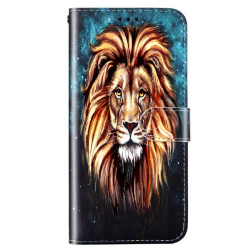 Fodral Xiaomi Redmi 10A Med Kedjar Lanyard Lion