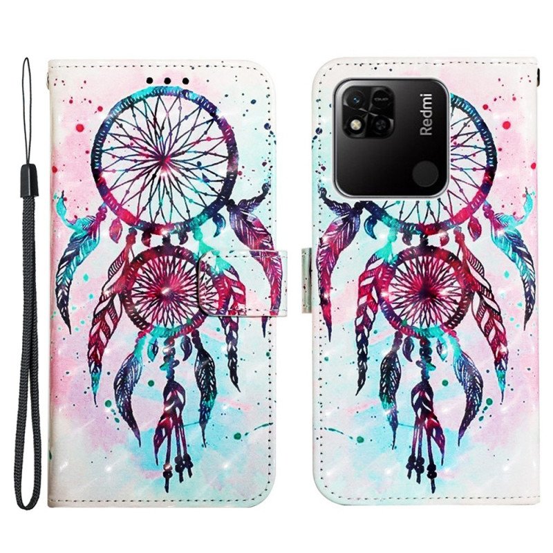 Fodral Xiaomi Redmi 10A Med Kedjar Strap Dream Catcher