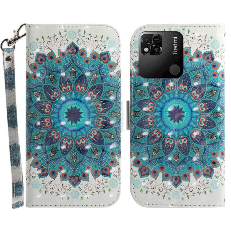 Fodral Xiaomi Redmi 10A Med Kedjar Strappy Mandala