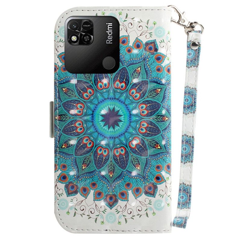 Fodral Xiaomi Redmi 10A Med Kedjar Strappy Mandala