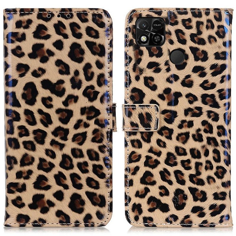 Folio-fodral Xiaomi Redmi 10A Leopardhudeffekt