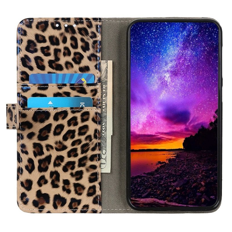 Folio-fodral Xiaomi Redmi 10A Leopardhudeffekt