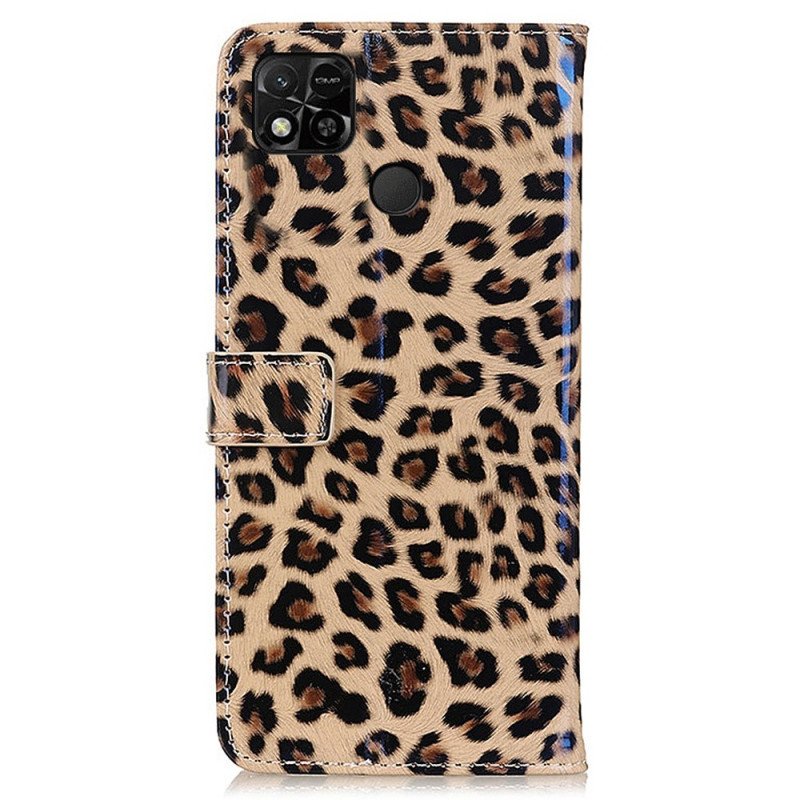 Folio-fodral Xiaomi Redmi 10A Leopardhudeffekt