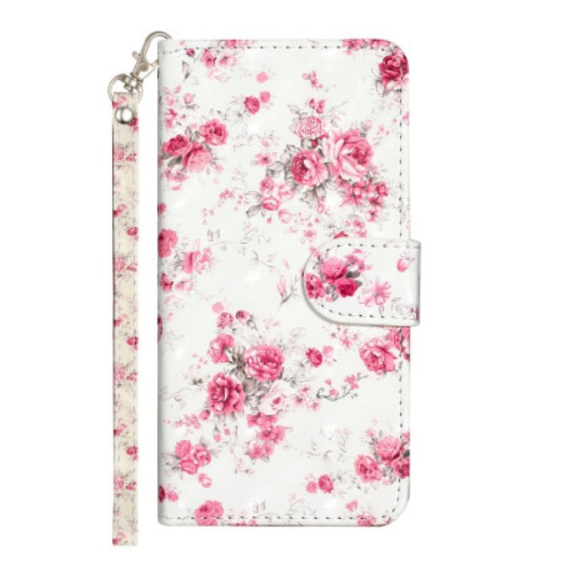 Folio-fodral Xiaomi Redmi 10A Med Kedjar Rem Liberty Flowers