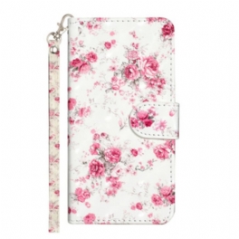 Folio-fodral Xiaomi Redmi 10A Med Kedjar Rem Liberty Flowers