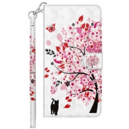 Folio-fodral Xiaomi Redmi 10A Med Kedjar Strappy Rose Tree